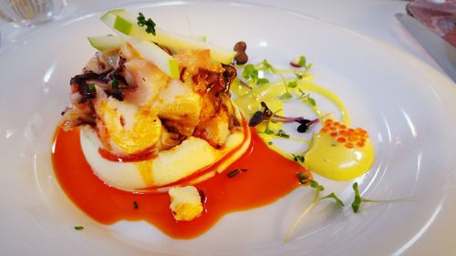 Close-up of food in plate