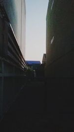 Low angle view of building against clear sky