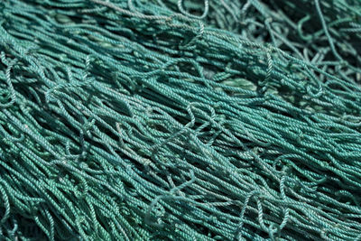 Full frame shot of fishing net