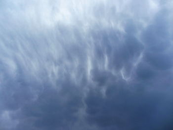 Low angle view of cloudy sky