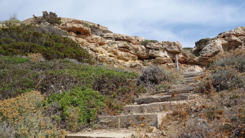 Scenic view of mountain against sky