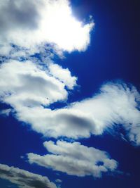 Low angle view of cloudy sky