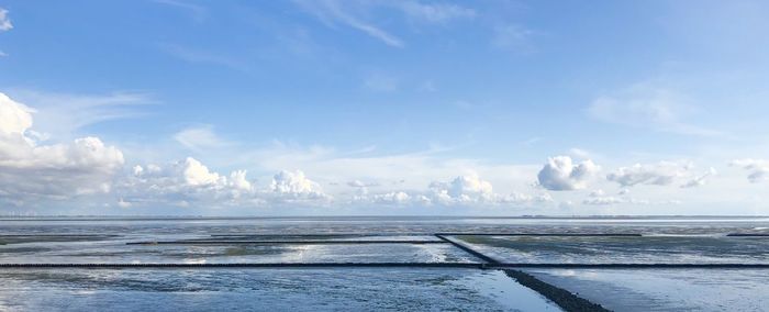 Panoramic shot of sea against sky
