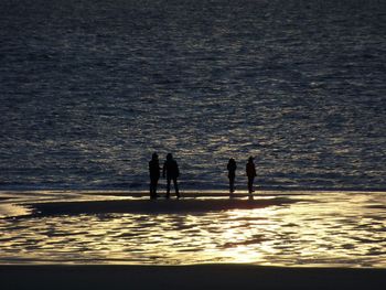 View of sea at sunset