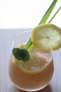 Close-up of drink on table