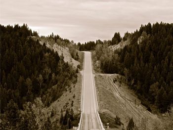 Road passing through mountains
