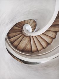Close-up of spiral staircase