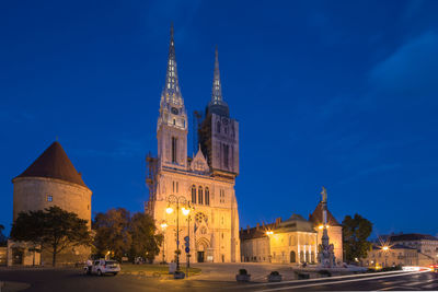 View of church at night