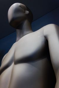 Close up of mannequin
