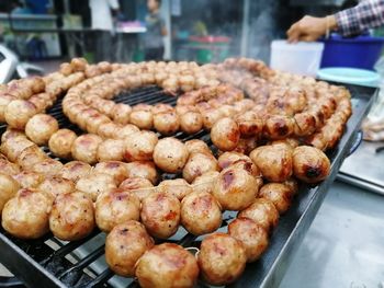 Close-up of meat for sale