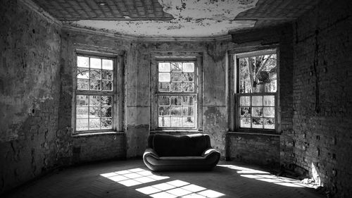 Interior of abandoned house