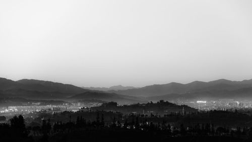 Scenic view of mountains