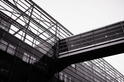 Low angle view of modern copenhagen library.