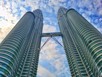 Low angle view of skyscraper