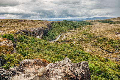 Scenic view of landscape against sky