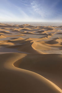 Scenic view of desert against sky