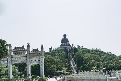 View of historical building against clear sky