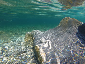 Rocks in sea