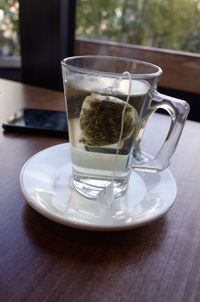 Close-up of drink on table