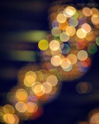 Defocused lights at night