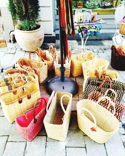 Full frame shot of objects for sale