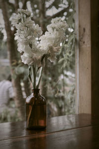 Close-up of vase on table