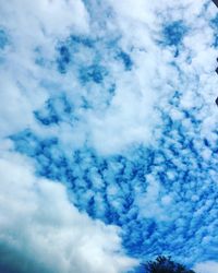 Low angle view of cloudy sky