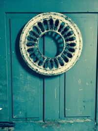 Close-up of closed door