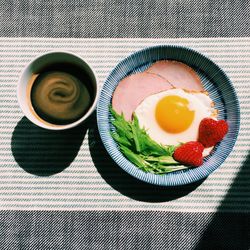 Close-up of food served in plate