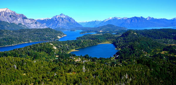 View of the lakes region from cerro campanaro