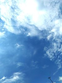 Low angle view of cloudy sky