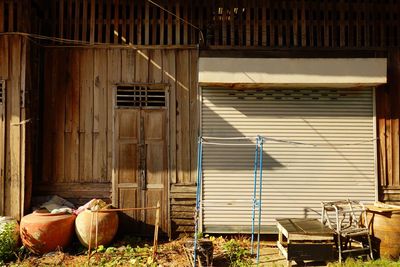 Exterior of abandoned building