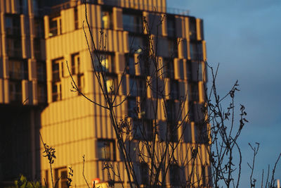 Low angle view of building against sky