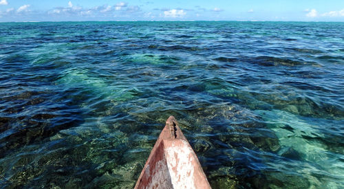 Scenic view of blue sea against sky