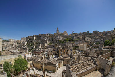 Fish eye view of townscape
