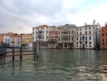 Reflection of buildings in water