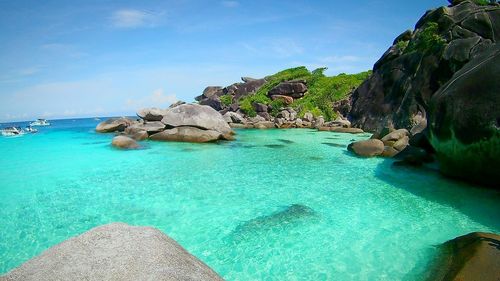 Scenic view of beach