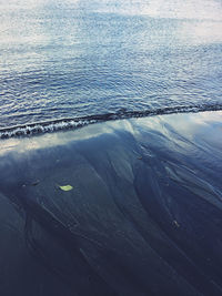 High angle view of beach