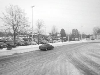 Snow covered road