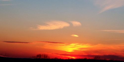 Scenic view of sky during sunset