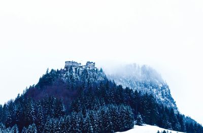 Scenic view of snow covered mountain