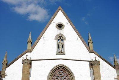 Low angle view of traditional building against sky