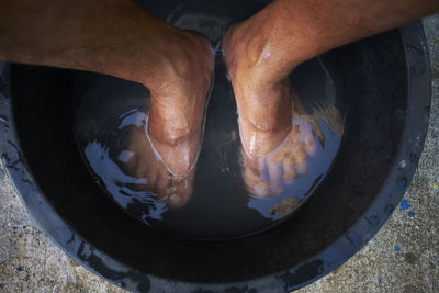 Cropped feet of person 