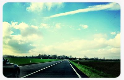 Road passing through landscape