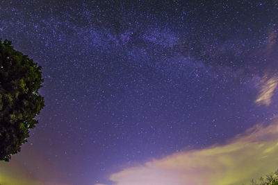 Low angle view of starry sky