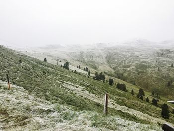 Scenic view of landscape against sky