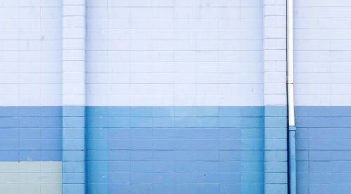 Close-up of blue wall