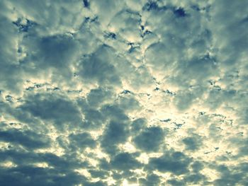 Low angle view of clouds in sky