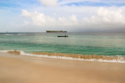 Scenic view of sea against sky