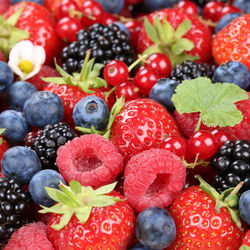 Full frame shot of strawberries